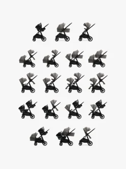 Beemoo Pro Multi 2 Klapvogn, Mocha Grey