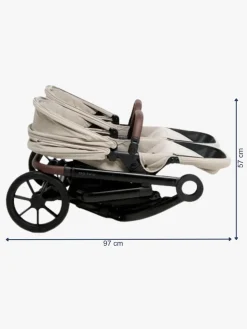 Beemoo Pro Twin 2 Søskendevogn, Latte Beige