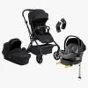 Beemoo Pro Twist Duovogn inkl. Beemoo Route Autostol Baby & Base, Coffee Black/Mineral Grey