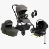 Beemoo Pro Twist Duovogn inkl. Beemoo Route Autostol Baby & Base, Mocha Grey/Black Stone