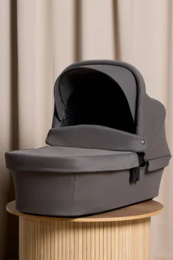 Beemoo Pro Twist Duovogn Inkl. Cybex Aton B2 Autostol Baby & Base, Mocha Grey/Volcano Black