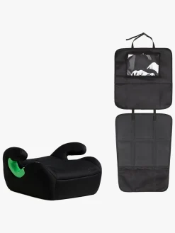 Beemoo Raise 2 i-Size Selepude inkl. Beemoo 3-i-1 Sædebeskytter, Black Stone/Black