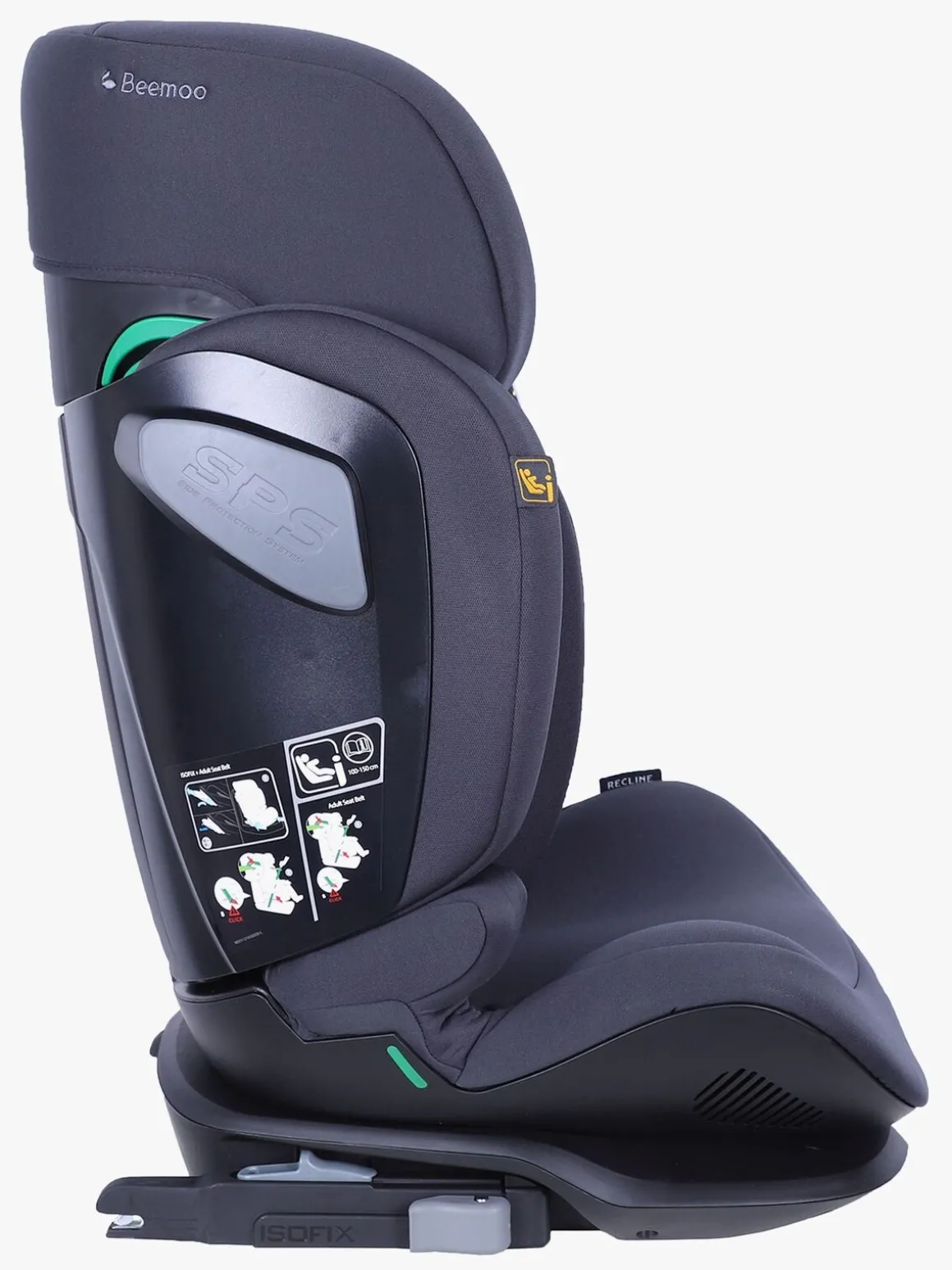 Beemoo Recline i-Size Autostol, Anthracite