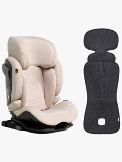 Beemoo Recline i-Size Autostol inkl. Petite Chérie Ventilerende Hynde, Oat/Antracit