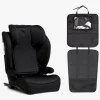 Beemoo Ride i-Size Autostol ISOFIX inkl. Beemoo 3-i-1 Sædebeskytter, Black Stone/Black