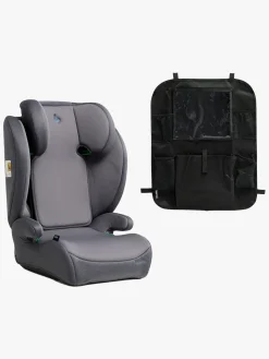 Beemoo Ride i-Size Autostol inkl. Beemoo Smart Organizer, Mineral grey