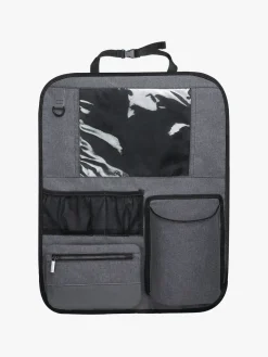 Beemoo Ride i-Size Autostol ISOFIX inkl. Beemoo Deluxe Sædebeskytter med Opbevaring, Mineral Grey