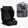 Beemoo Ride i-Size Autostol ISOFIX inkl. Beemoo Deluxe Sædebeskytter med Opbevaring, Black Stone