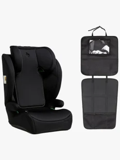 Beemoo Ride i-Size Autostol inkl. Beemoo 3-i-1 Sædebeskytter, Black Stone/Black