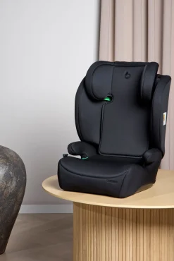 Beemoo Ride i-Size Autostol inkl. Beemoo 3-i-1 Sædebeskytter, Black Stone/Black