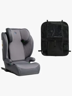 Beemoo Ride i-Size Autostol ISOFIX inkl. Beemoo Smart Organizer, Mineral Grey