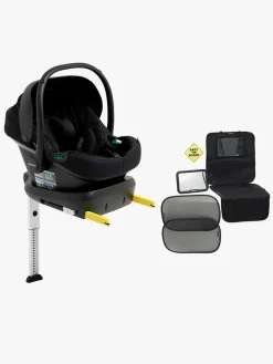 Beemoo Route i-Size Autostol Baby inkl. ISOFIX-base & Tilbehør, Black Stone