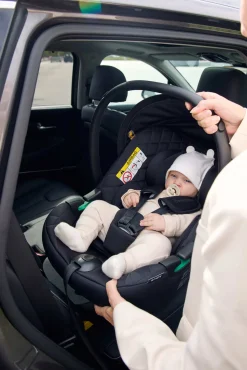 Beemoo Route i-Size Autostol Baby inkl. ISOFIX Base, Black Stone