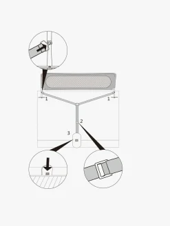 Beemoo SAFE Dream Sengehest 90 cm, Black