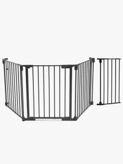 Beemoo SAFE Protect Skruegitter/rumdeler 3 Sektioner inkl. Forlængerdel 30 cm, Black