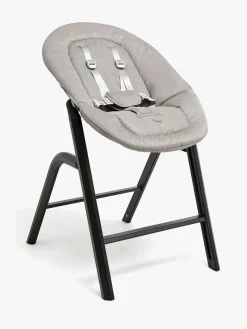 Beemoo Selection Life Højstol inkl. Skråstol, Walnut/Grey