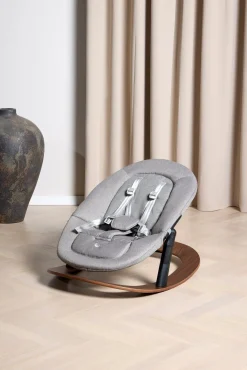 Beemoo Selection Life Højstol inkl. Skråstol, Walnut/Grey