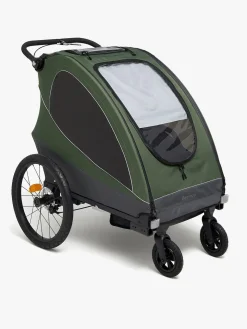 Beemoo Sporty Trail Cykelanhænger inkl. Regnslag & Løbesæt, Green