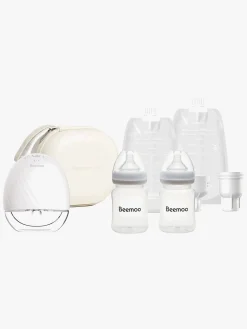 Beemoo CARE Wearable Elektrisk Brystpumpe Single inkl. Modermælksposer Modermælksflaske & Opbevaringstaske