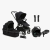 Beemoo One Duovogn inkl. Axkid GOKID Autostol Baby & Base, All Black/Coastal Storm Black