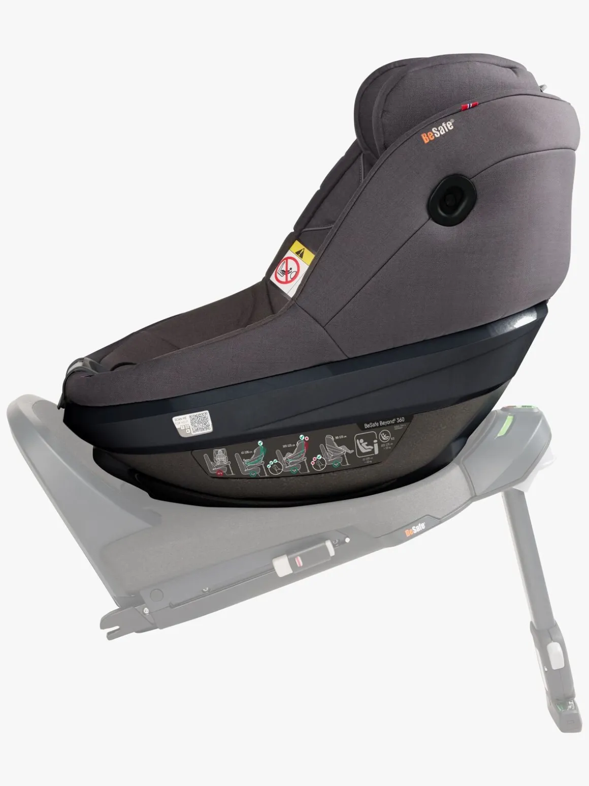 BeSafe Beyond 2 360 Autostol, Dark Grey Mélange