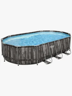 Bestway Power Steel Oval poolsæt 610x366x122 cm