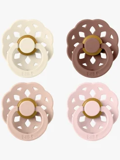 BIBS Boheme Sut 4-pak Latex Str. 1, Ivory/Blush/Woodchuck/Blossom