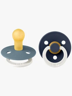 BIBS Colour Glow Sut 2-pak Latex Str. 1, Petrol/Deep Space