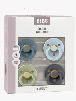 BIBS Colour Sut 4-pak Latex Str. 2, Petrol/Sage/Baby Blue/Iron