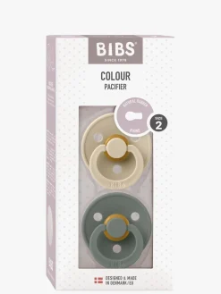 BIBS Colour Sut 2-Pak Latex Str. 2 Rund, Vanilla/Pine