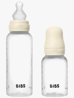 BIBS Grow and Flow Sutteflaske Sæt Silicone 150/270 ml, Ivory