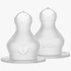 BIBS Slow Flow Sut Silikone 2-pak, Neutral