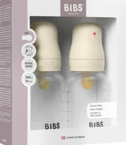 BIBS Slow Flow Sutteflaske Latex 2-pak 150 ml, Ivory