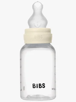 BIBS Slow Flow Sutteflaske Silicone 2-pak 150 ml, Ivory