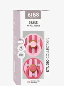 BIBS Studio Colour Block Sut 2-pak Latex Str. 2, Baby Pink Coral Mix