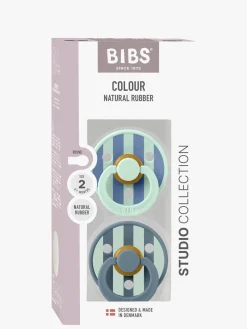BIBS Studio Colour Block Sut 2-pak Latex Str. 2, Nordic Mint Petrol Mix