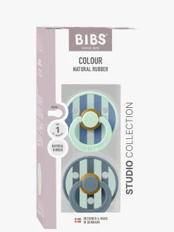 BIBS Studio Colour Block Sut 2-pak Latex Str. 1, Nordic Mint Petrol Mix
