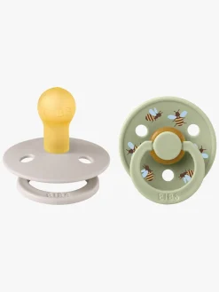 BIBS Studio Colour Bumblebee Sut 2-pak Latex Str. 1, Mushroom