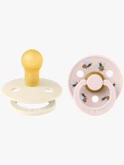 BIBS Studio Colour Bumblebee Sut 2-pak Latex Str. 1, Ivory