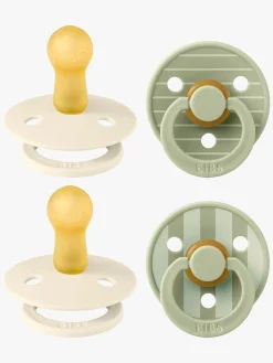 BIBS Studio Colour Sut 4-pak Latex Str. 2, Pin Ivory Vanilla/Pin Sage