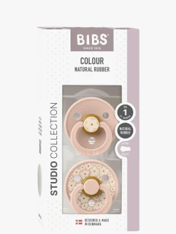 BIBS Studio Colour Sut 2-Pak Latex Str. 1 Rund, Jasmine/Blush Mix
