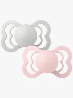 BIBS Supreme Sut 2-pak Silikone Str. 1, Haze/Blossom