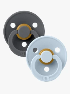 BIBS Sut Colour 2-pak Latex Størrelse 1, Iron/Baby Blue