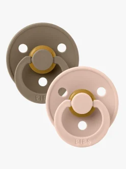 BIBS Sut Colour 2-pak Latex Størrelse 2, Dark Oak/Blush