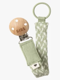 BIBS Suttesnor Pacifier Braid, Sage/Ivory