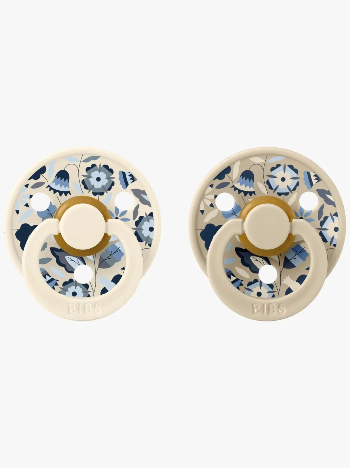 BIBS x Liberty Colour Bobo Sut 1-pak Latex Str. 2, Ivory Mix