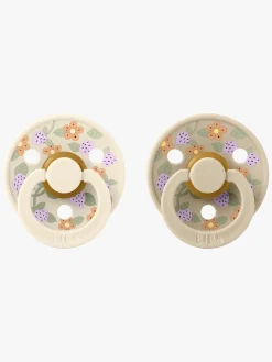 BIBS x Liberty Colour Strawberries Sut 2-pak Latex Str. 2, Ivory Mix