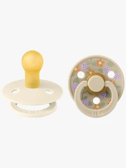 BIBS x Liberty Colour Strawberries Sut 2-pak Latex Str. 1, Ivory Mix