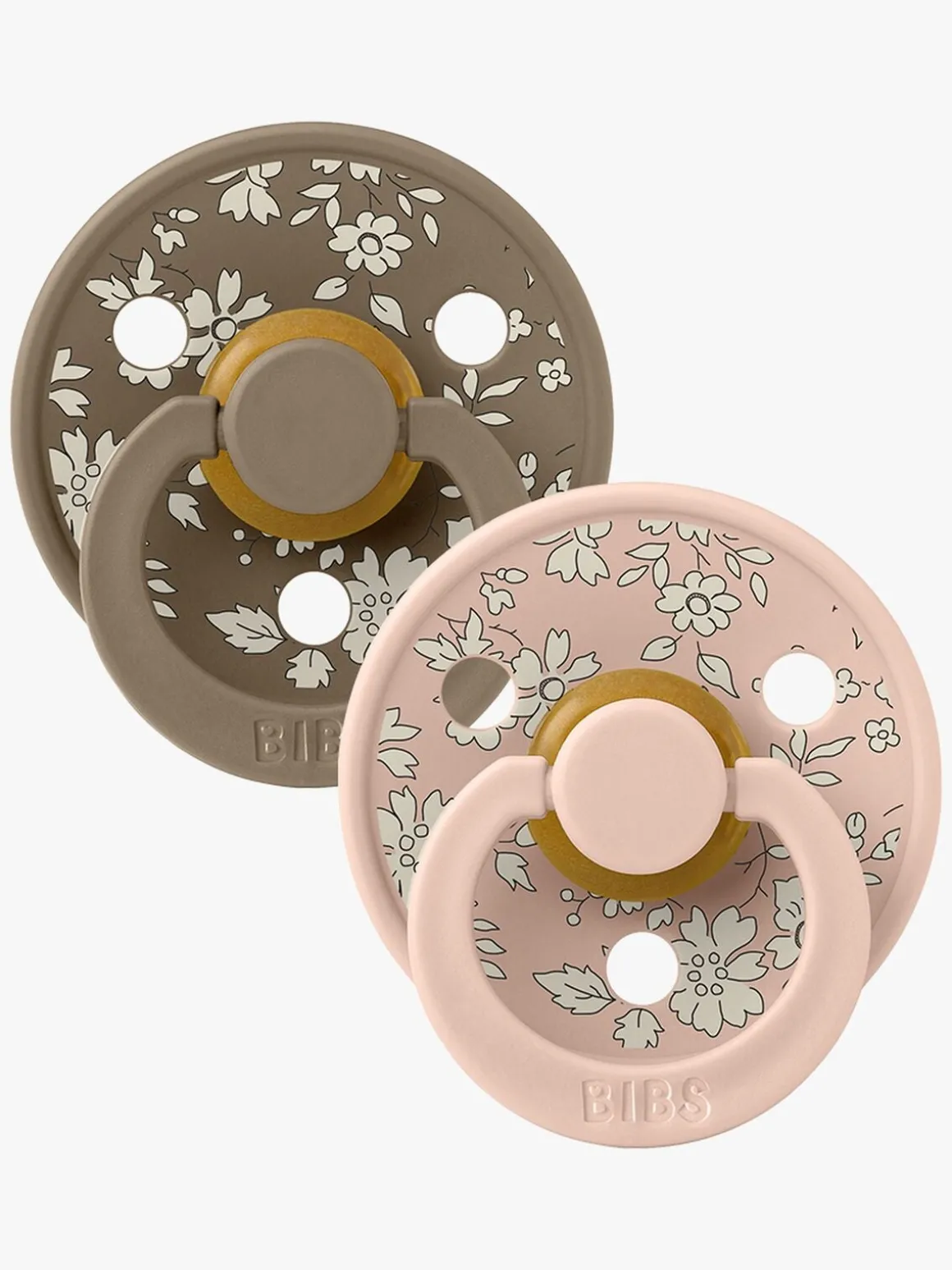 BIBS x Liberty Colour Sut 2-Pak Latex Str. 1 Rund, Capel/Blush Mix