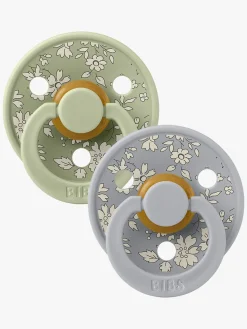 BIBS x Liberty Colour Sut 2-Pak Latex Str. 1 Rund, Capel/Sage Mix